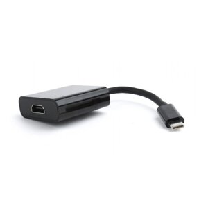 Переходник USB cablexpert A-CM-HDMIF-01, USB type-C/HDMI, 15см, пакет