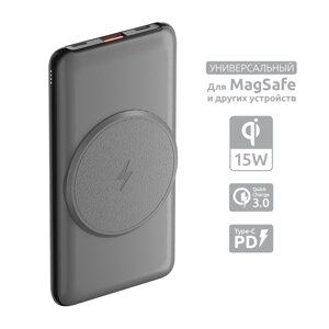 Зарядное устройство Power bank Olmio QM-10, 10000mAh wireless серый