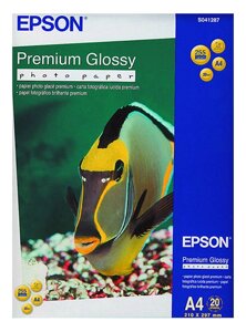 Фотобумага A4 Epson C13S041287 20 Л. 255 Г/М2 Premium Glossy