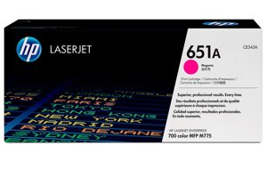 Hp Пурпурный картридж с тонером HP 651A, 16 000 страниц для Color LaserJet, CE343A
