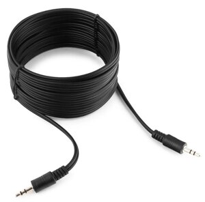 Кабель аудио Cablexpert CCA-404-5M, джек3.5 / джек3.5, 5. м черный
