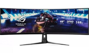 Asus Монитор ASUS XG49VQ VA,49",32:9 UHD (3840x1080x144 Hz),400cd/m2, HDR 400,3000:1,178/178,4ms, Spks 5W,