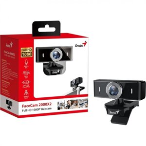 Веб-камера Genius FaceCam 2000X2 1920x1080, Full HD 1080p, 2MП, MIC 32200008400