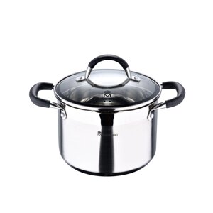 Кастрюля Masterpro Foodies MP BGMP-1505-BK 20x14 cm 4L