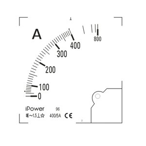 Шкала для амперметра iPower 400/5