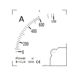 Шкала для амперметра iPower 600/5