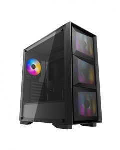 DEEPCOOL Компьютерный корпус Deepcool MATREXX 50 DP-ATX-MATREXX50-MESH-4FS, E-ATX/ATX/Micro ATX, Без Б/П, Чёрный