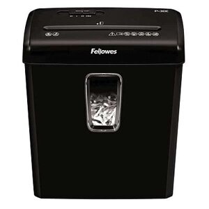 Шредер Fellowes PowershredP-30C, DIN P-4, 4х34 мм, 6 лст., 15 лтр.,