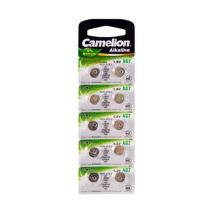 Батарейка CAMELION Alkaline AG7-BP10(0%Hg) 10 шт. в блистере