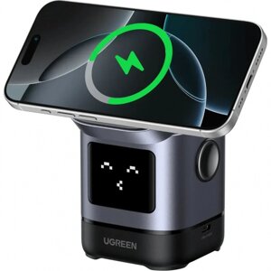 Ugreen Беспроводная зарядка Ugreen W709 45775 2-in-1/15W Magnetic Wireless Charger for IPhone + AirPods