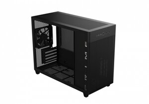 Asus Корпус ASUS Prime AP201 Tempered Glass, поддержка 360 mm Радиаторов, VGA до 338мм, micro-ATX, черный