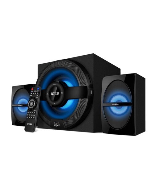 SVEN колонки MS-1821, black (44W, bluetooth, FM, USB/SD, display, RC) - доставка