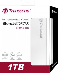 Внешний жесткий диск 2,5 1TB Transcend TS1TSJ25C3S Type C