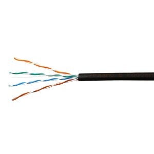 Кабель SkyNet Light UTP outdoor 4x2x0,46, медный, FLUKE TEST, кат. 5e, однож., 305 м, box, черный