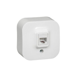 Розетка Legrand Forix RJ 45 кат. 5е IP20 накладная белый