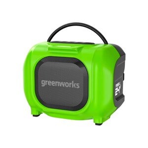 Беспроводная акустическая система аккумуляторная Greenworks GPT-MNBS 24V/220V без АКБ и ЗУ