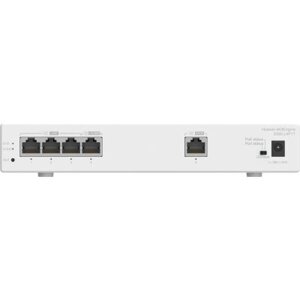 Шлюз мультисервисный Huawei S380-L4P1T (1xGE WAN, 4xGE LAN, PoE+ 50W, 150 users, f. performance 2Gbps,12V DC)