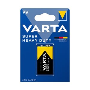 Батарейка VARTA Superlife (Super Heavy Duty) E-Block 9V - 6F22P 1 шт. в блистере