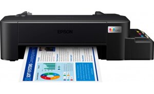 Принтер струйные цветной Epson L121 А4, C11CD76414, 4,5 стр/мин, USB, СНПЧ
