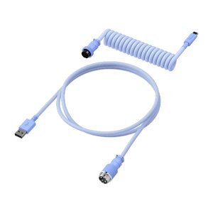 Провод для механической клавиатуры HyperX USB-C Coiled Cable Light Purple 6J682AA