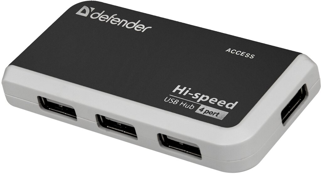 Разветвитель Defender Quadro Infix USB2.0, 4порта HUB от компании icopy - фото 1