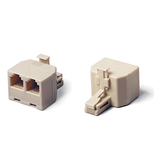 Разветвитель  US-12 RJ45 8P8C (джек) -> 2x8P8C (розетки) от компании icopy - фото 1