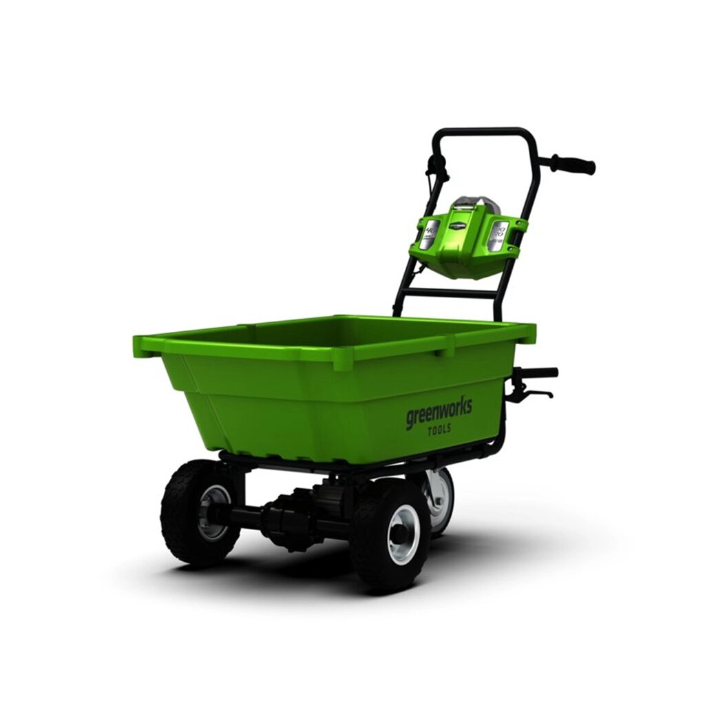 Садовая тележка самоходная Greenworks 40V 106 л с 1хАКБ 4 Ач и ЗУ от компании icopy - фото 1