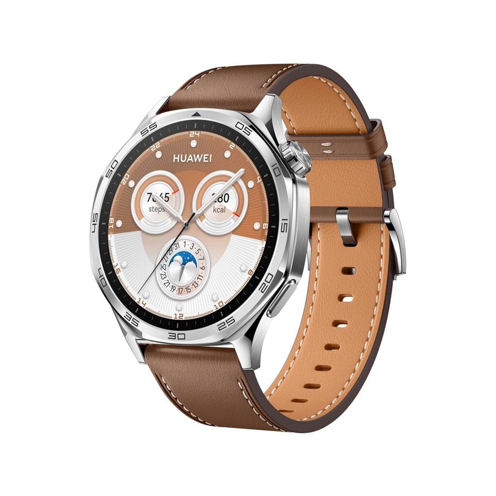 Смарт часы Huawei Watch GT 5 VLI-B19 46mm Brown Composite Leather Strap от компании icopy - фото 1