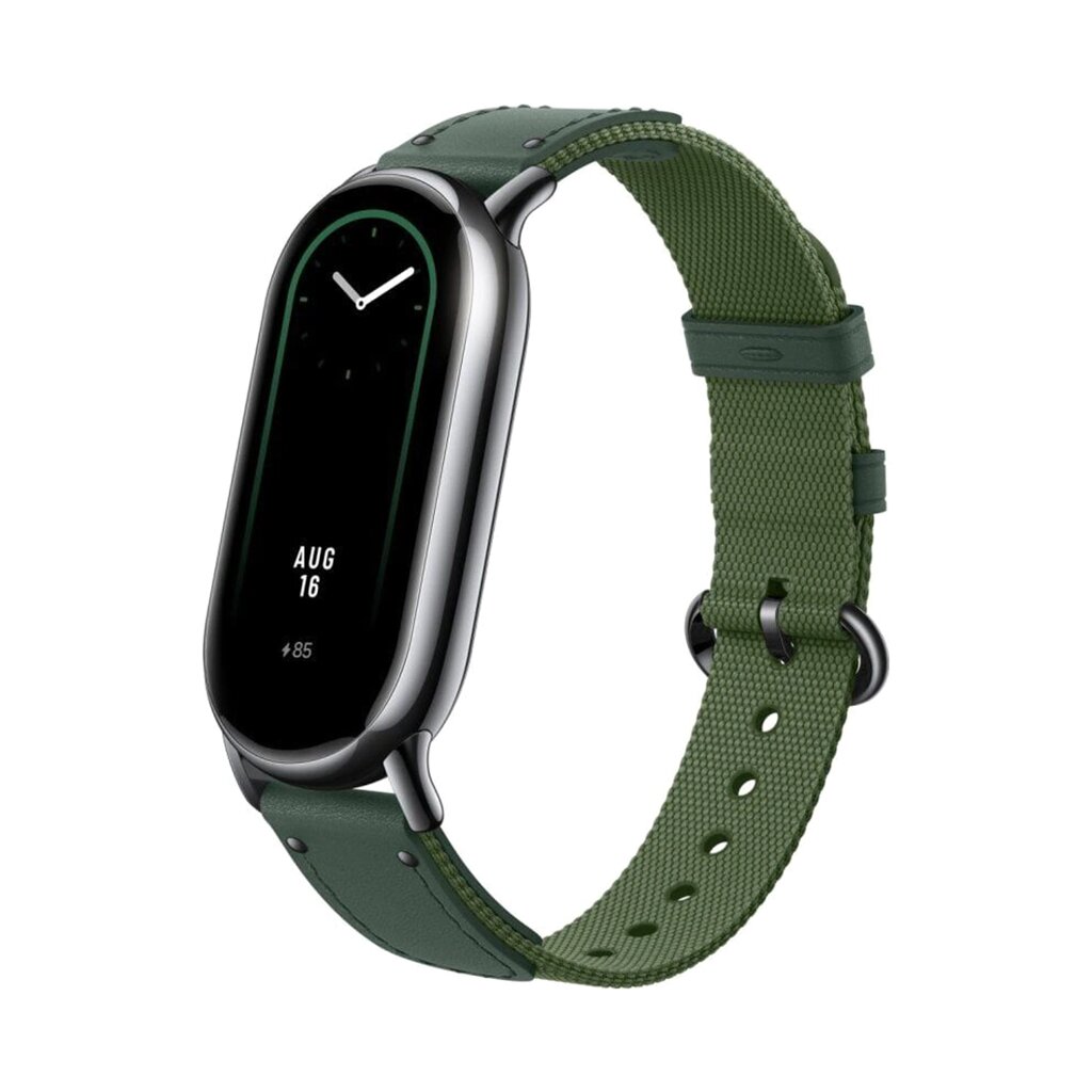 Сменный плетёный браслет для Xiaomi Smart Band 8 Green от компании icopy - фото 1