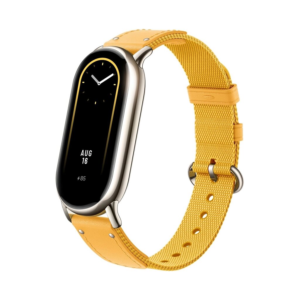 Сменный плетёный браслет для Xiaomi Smart Band 8 Yellow от компании icopy - фото 1