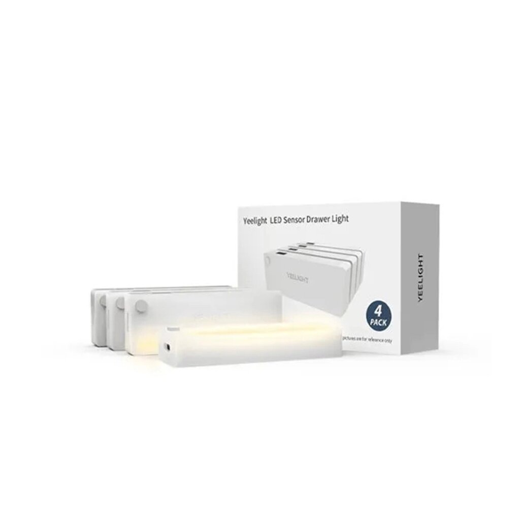 Светильник c датчиком движения Yeelight Sensor Drawer Light 4шт Белый от компании icopy - фото 1