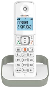 Телефон беспроводной Texet TX-D5605A белый серый