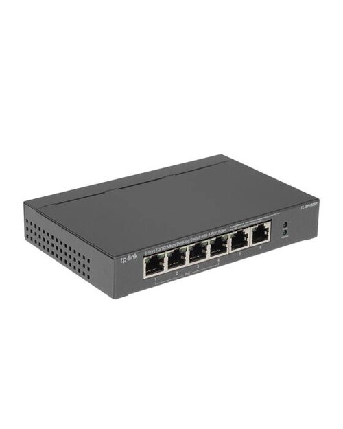 TP-Link TL-SF1006P 6-портовый 10/100 Мбит/с настольный коммутатор с 4 портами PoE+ от компании icopy - фото 1