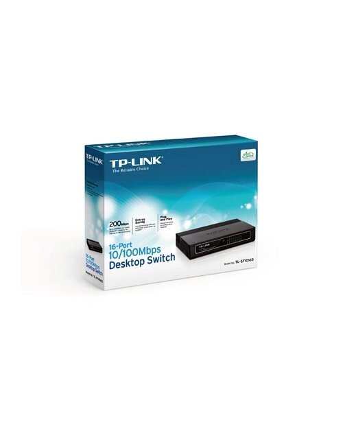 TP-Link TL-SF1016D 16-портовый 10/100 Мбит/с настольный коммутатор от компании icopy - фото 1