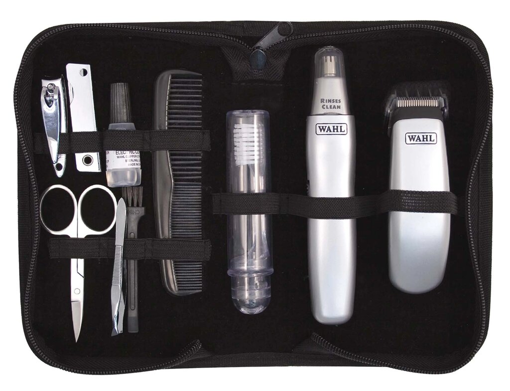 Триммер для усов и бороды Wahl Travel Kit Trimmer серый от компании icopy - фото 1