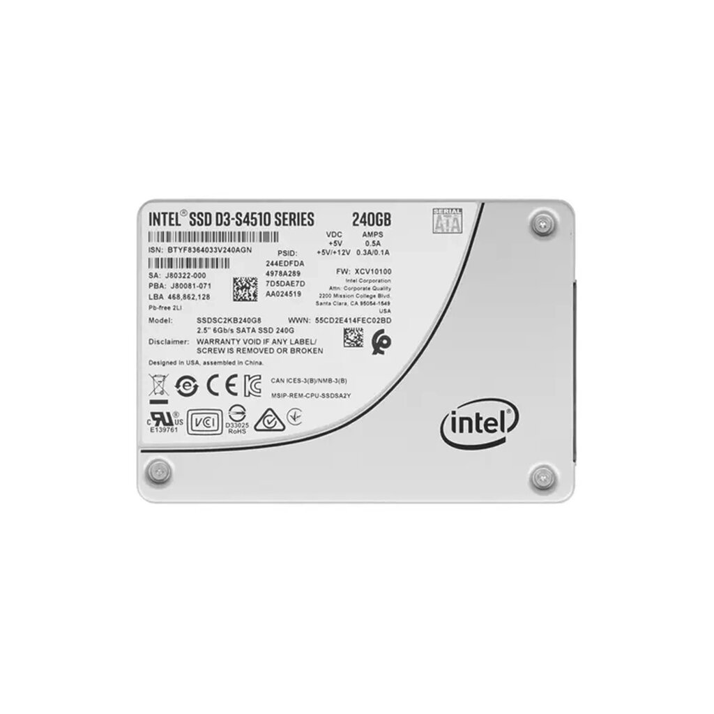 Твердотельный накопитель SSD Intel S4510-240G SATA от компании icopy - фото 1