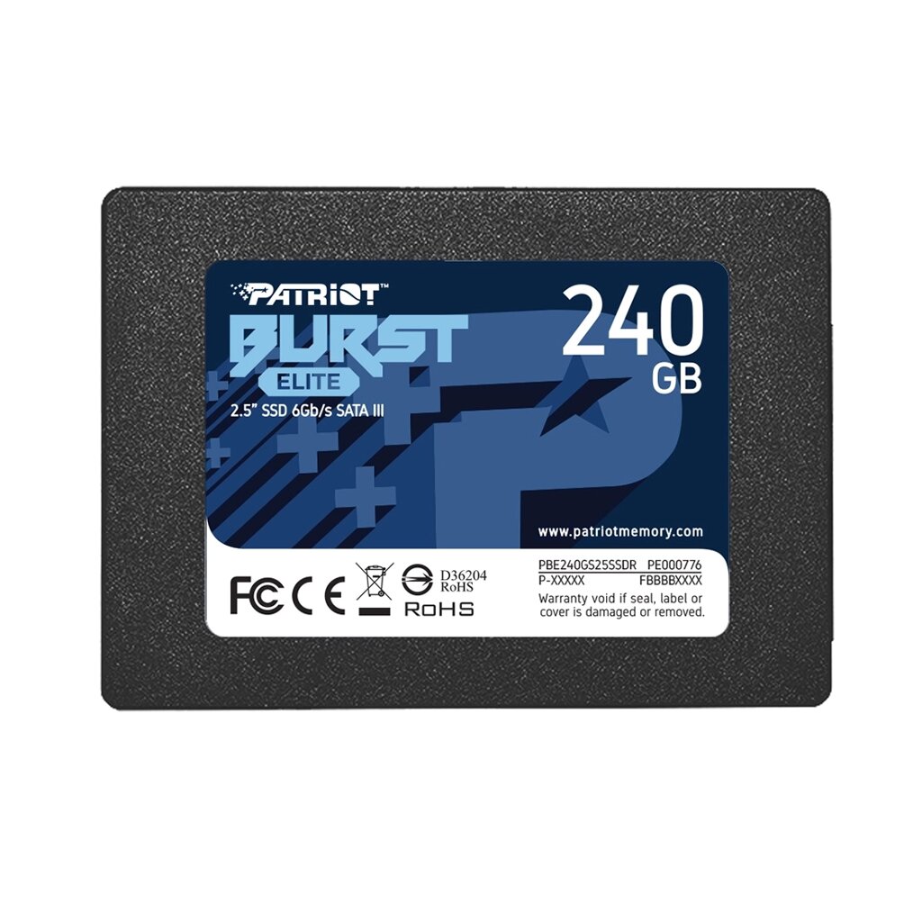 Твердотельный накопитель SSD Patriot Burst Elite 240GB SATA от компании icopy - фото 1