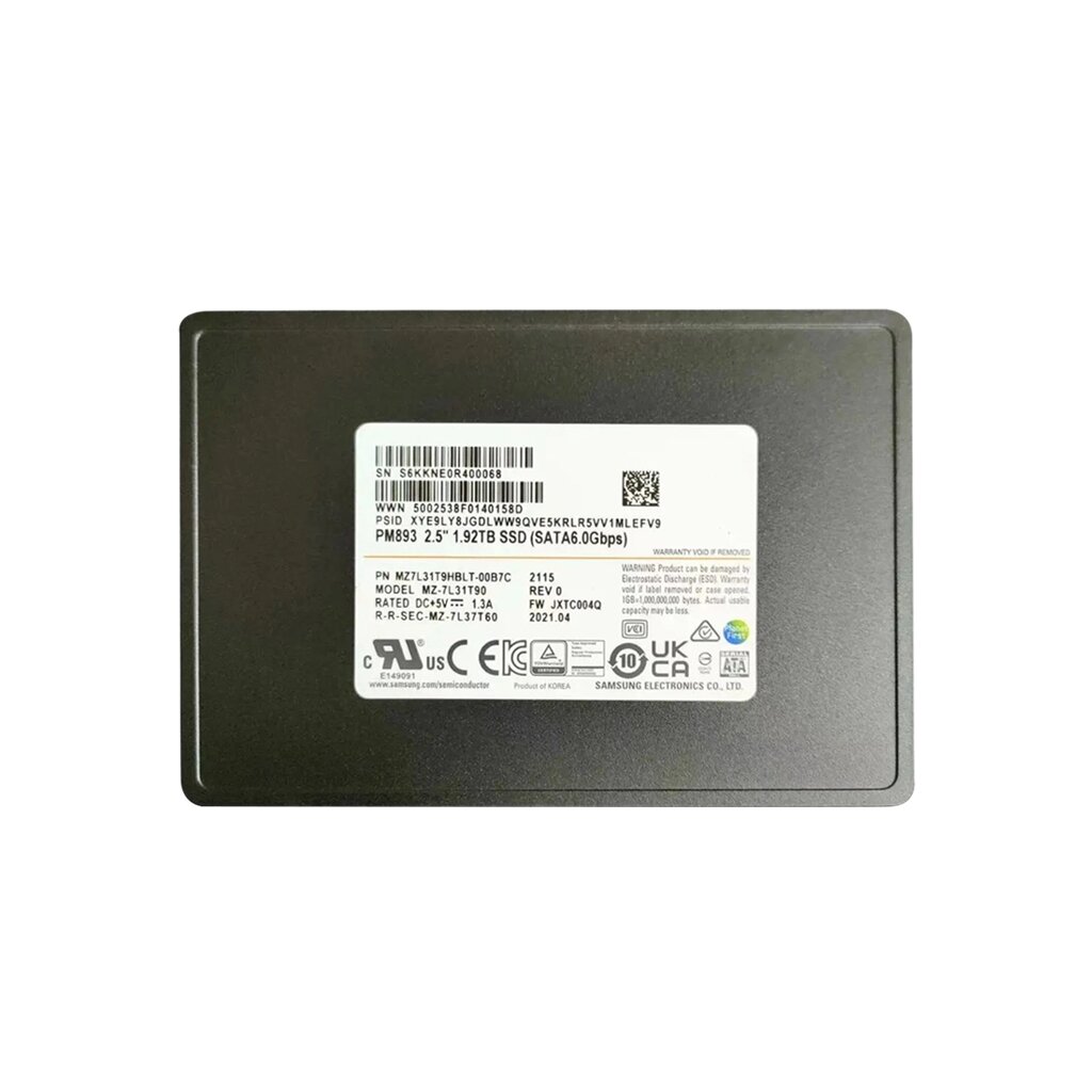 Твердотельный накопитель SSD Samsung PM893 1.92TB SATA MZ7L31T9HBLT-00B7C от компании icopy - фото 1