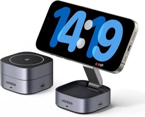 Ugreen Беспроводная зарядка Ugreen W526 35278 2-in-1/7,5W Magnetic Wireless Charger for IPhone + AirPods