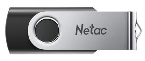USB Флеш 128GB 3.0 Netac U505 NT03U505N-128G-30BK серебристый/черный