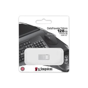 USB флеш 128GB 3.1 kingston DTMC3g2/128GB металл