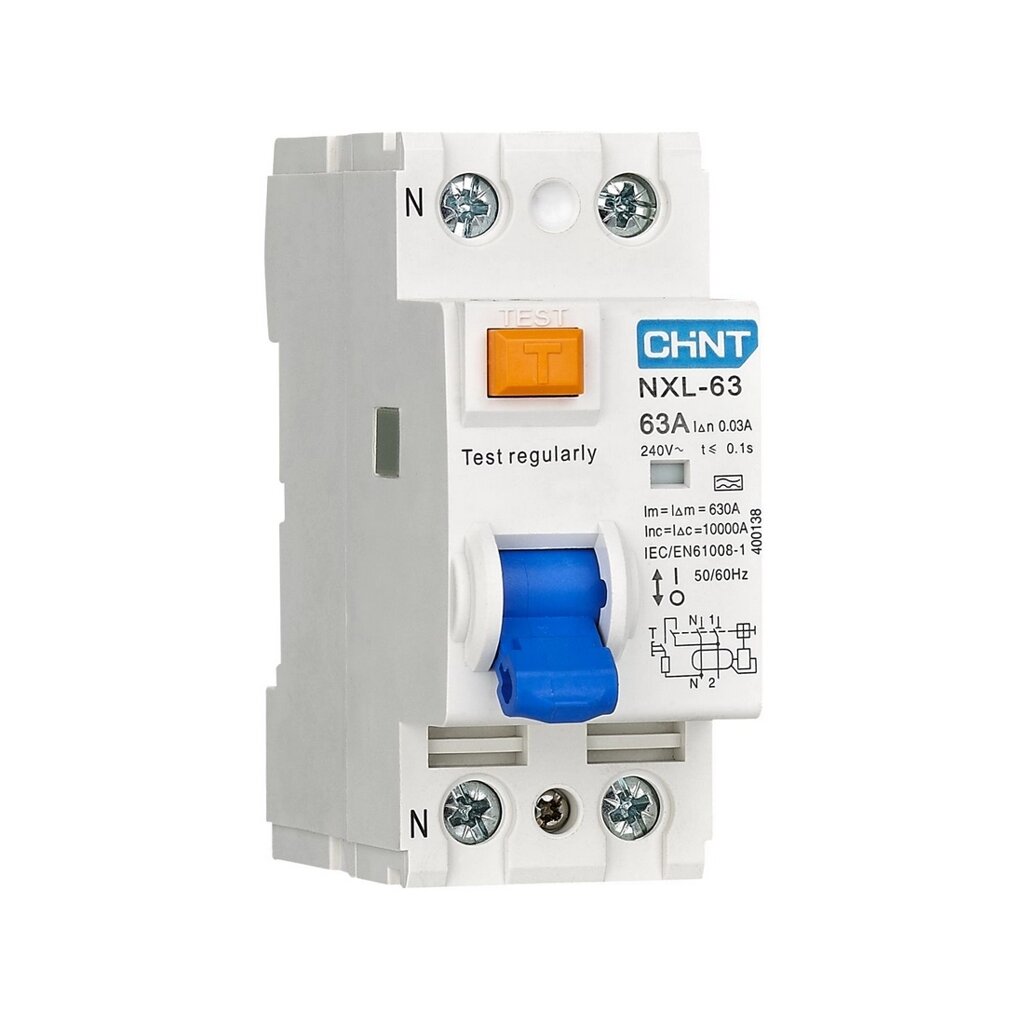 Устройство защитного отключения CHINT NXL-63 6kA 1P+N 25A 30mA AC от компании icopy - фото 1