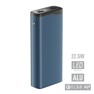 Зарядное устройство Power bank Olmio QL-20, 20000mAh, голубой