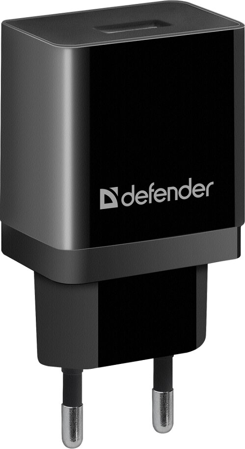 Зарядное устройство сетевое Defender EPA-10, 1хUSB, 5V/2.1А, черный от компании icopy - фото 1