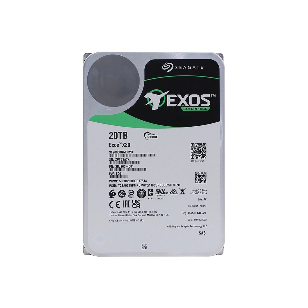 Жесткий диск Seagate Exos X20 ST20000NM002D 20TB SAS от компании icopy - фото 1