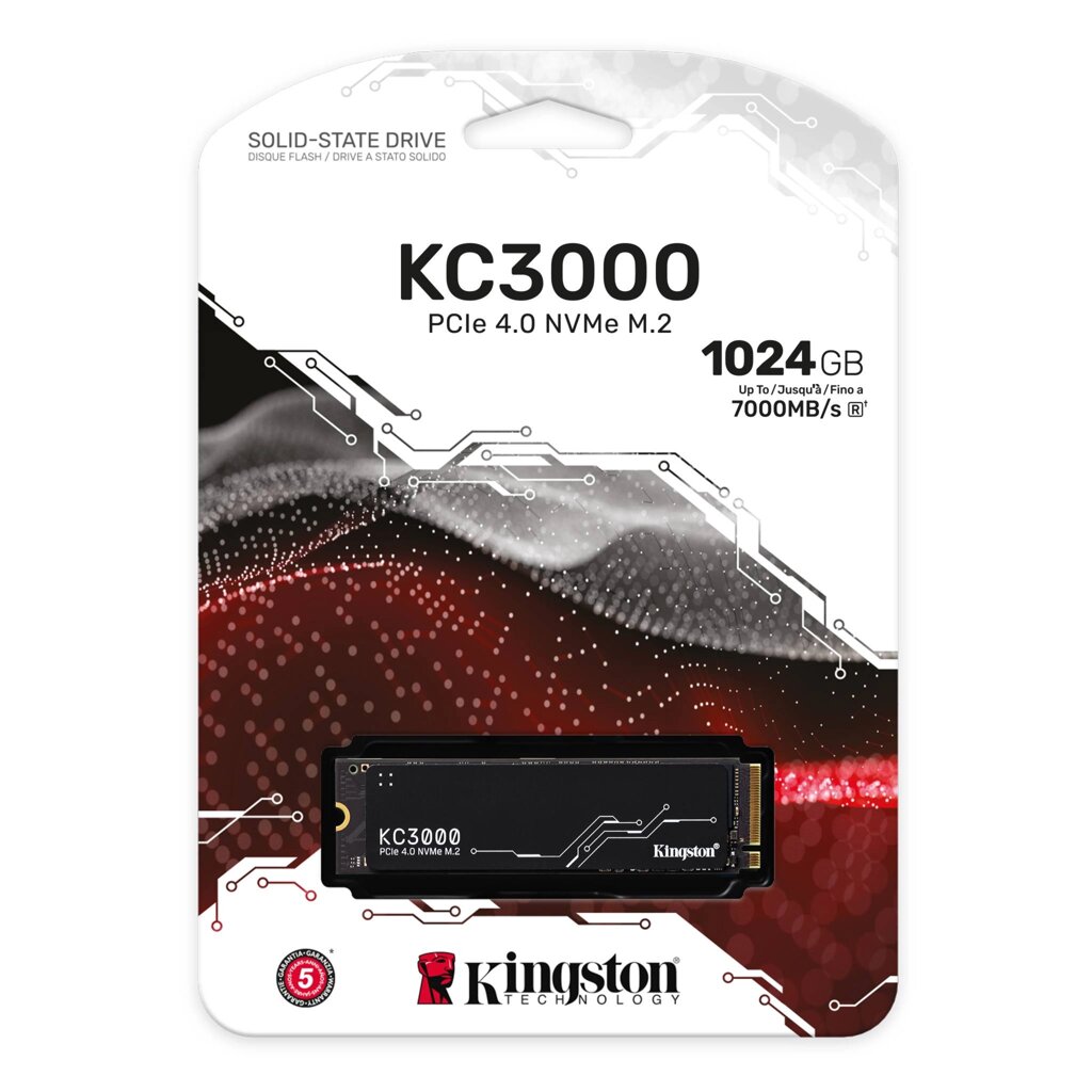 Жесткий диск SSD 1024GB Kingston SKC3000S/1024G PCIe 4.0 NVMe M2 от компании icopy - фото 1