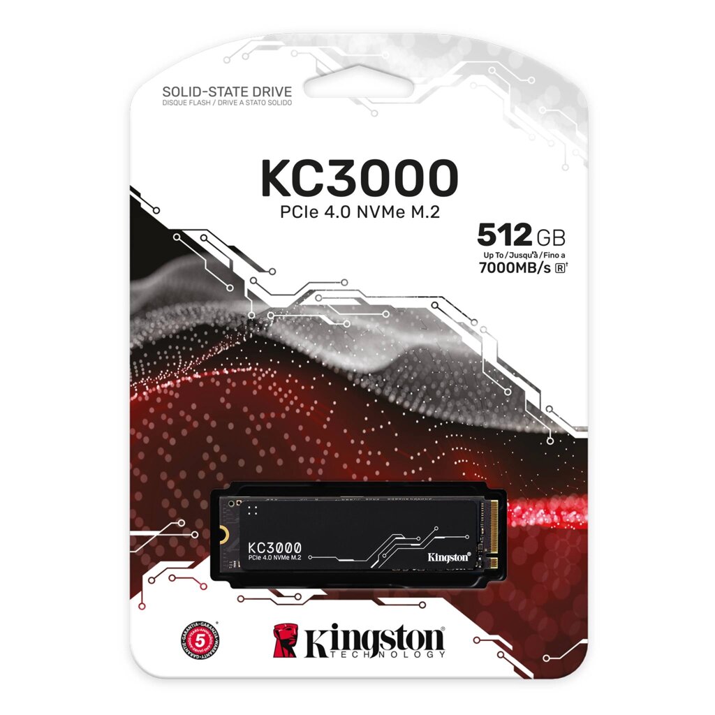 Жесткий диск SSD 512GB Kingston SKC3000S/512G PCIe 4.0 NVMe M2 от компании icopy - фото 1