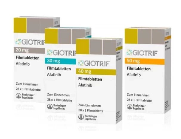 Гиотриф – Giotrif (афатиниб) купить в Алматы и Астане, Казахстане от компании Medical&Pharma Service - фото 1