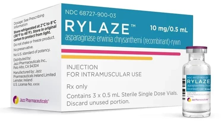 Рилаза — Rylaze (аспарагиназа Эрвиния хризантема (рекомбинантная)-rywn) от компании Medical&Pharma Service - фото 1