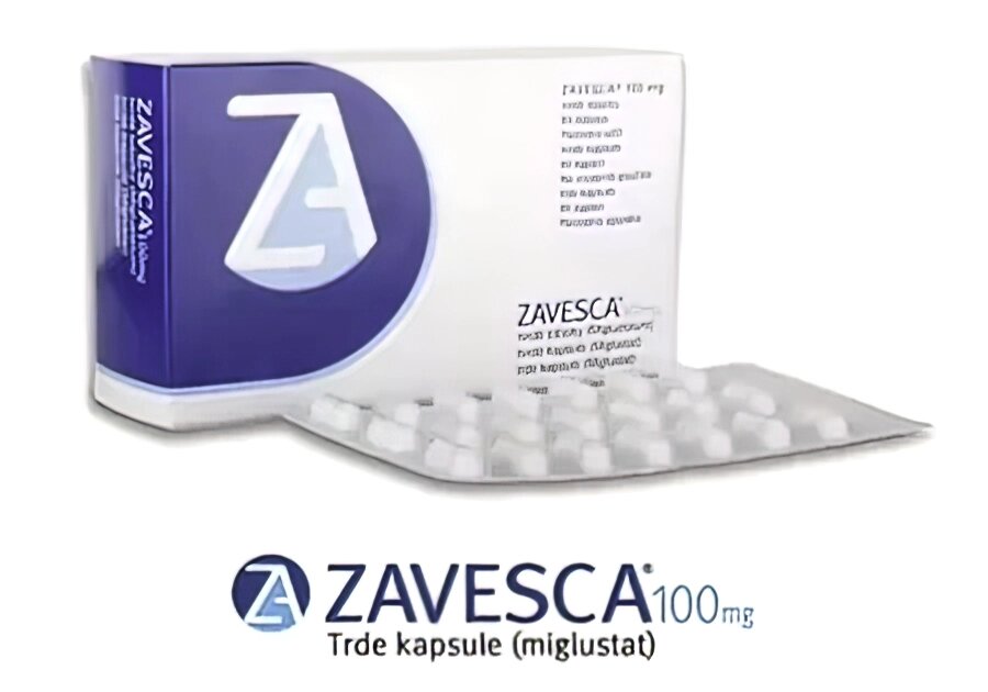 Завеска – Zavesca (Миглустат)  купить в Алматы и Астане, Казахстане от компании Medical&Pharma Service - фото 1